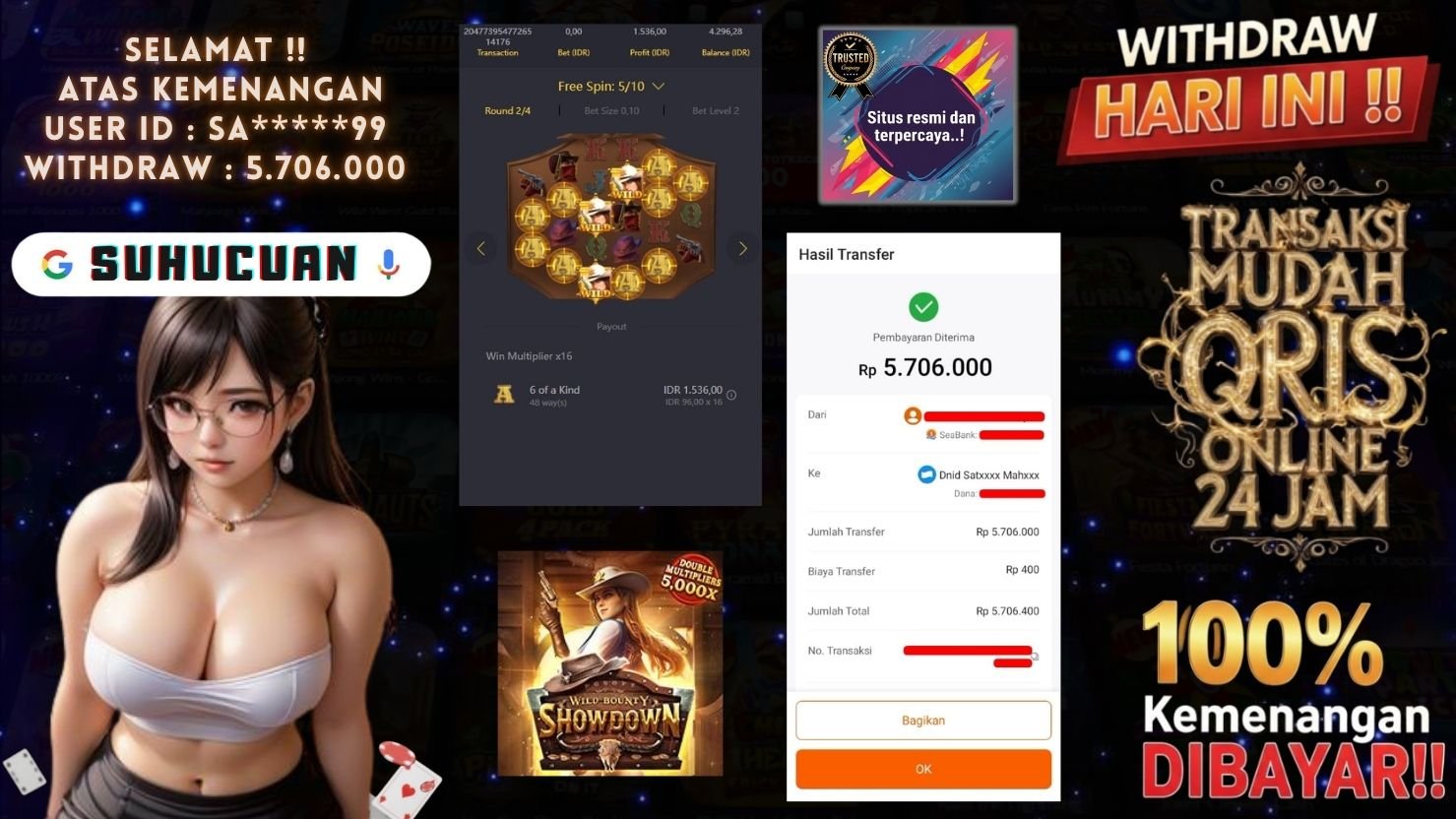 SUHUCUAN JACKPOT SLOT WILD BOUNTY SHOWDOWN